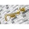 Kingston Brass KS6027ZX Wall Mount Tub Faucet, Brushed Brass KS6027ZX - alternate 2